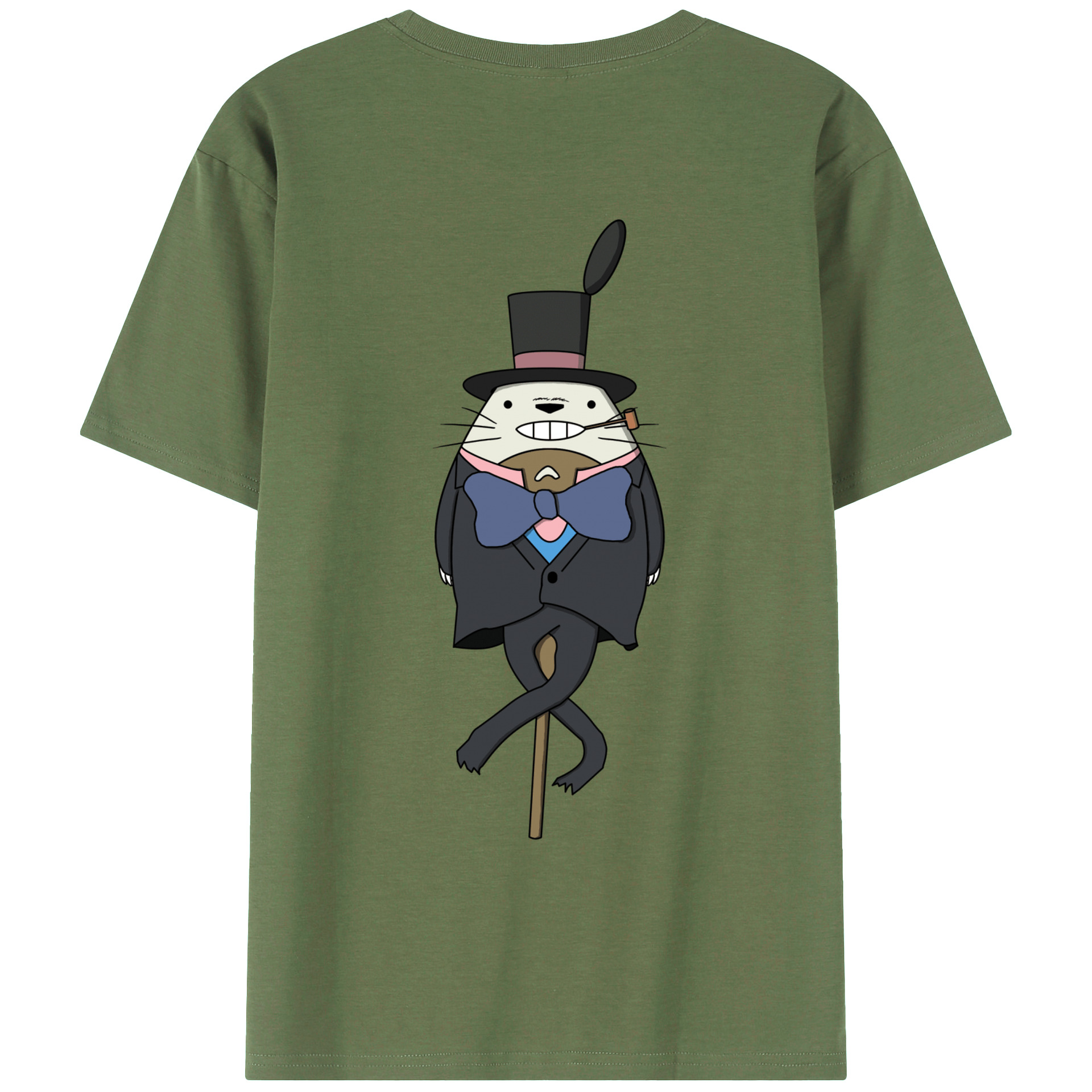 （画像用） となりのトトロ 草壁メイ 草壁サツキ My Neighbor Totoro Satsuki Kusakabe Mei Kusakabe 綿100％ メンズ半袖Tシャツ（バックプリント） 通気性